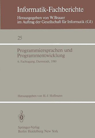 Programmiersprachen und Programmentwicklung