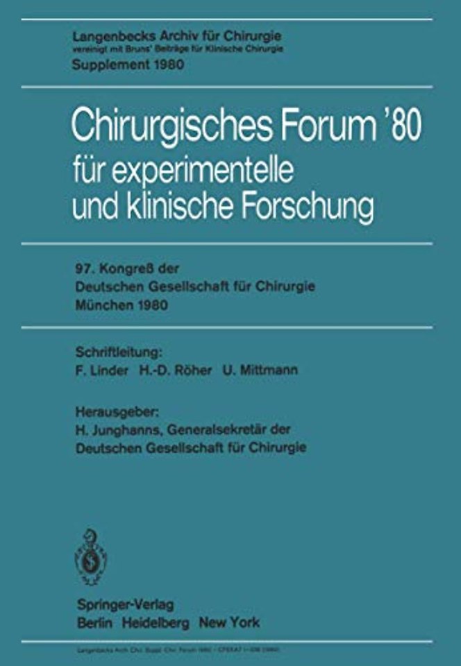 Chirurgisches Forum’80