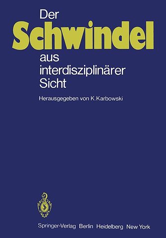 Der Schwindel aus interdisziplinärer Sicht