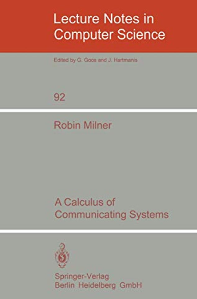 A Calculus of Communicating Systems
