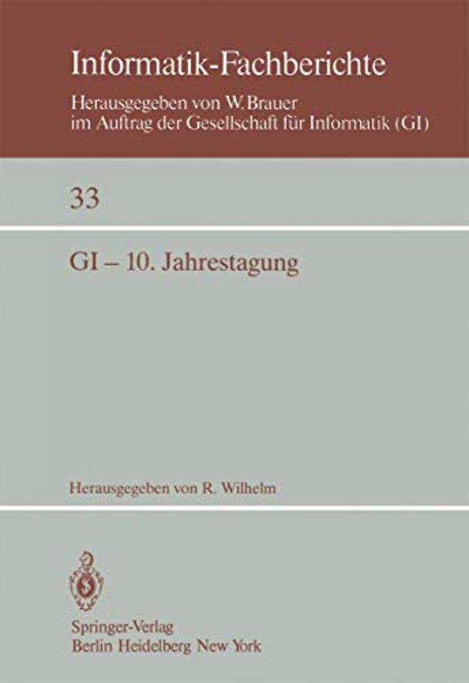 GI — 10. Jahrestagung