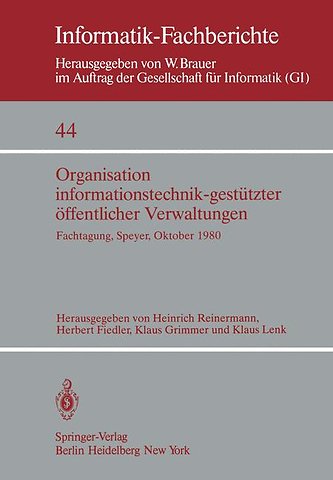 Organisation informationstechnik-gestützter öffentlicher Verwaltungen