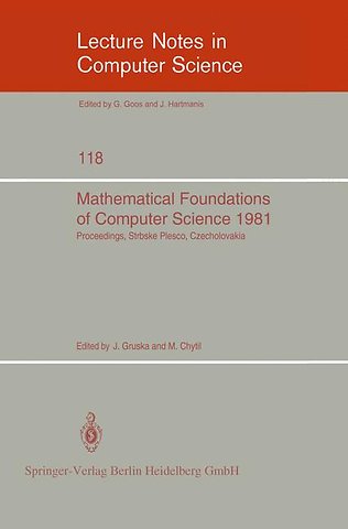 Mathematical Foundations of Computer Science 1981
