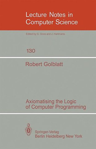 Axiomatising the Logic of Computer Programming