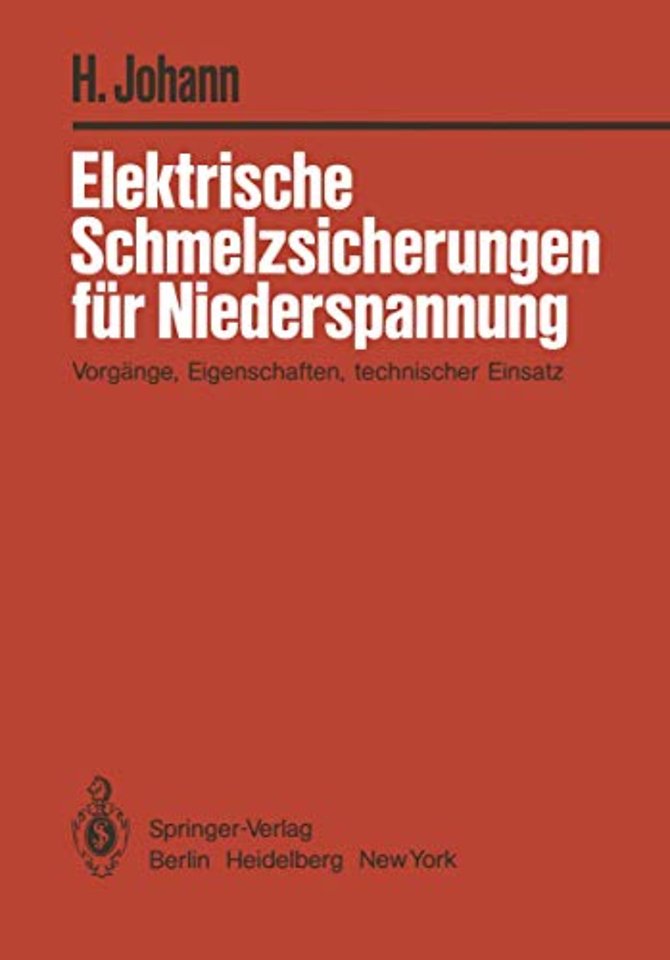 Elektrische Schmelzsicherungen für Niederspannung