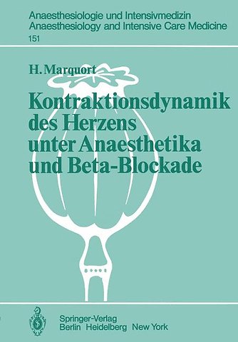 Kontraktionsdynamik des Herzens unter Anaesthetika und Beta-Blockade