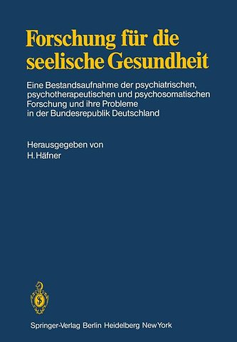 Forschung für die seelische Gesundheit