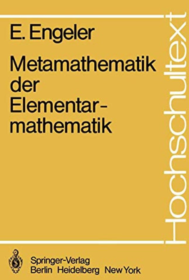 Metamathematik der Elementarmathematik