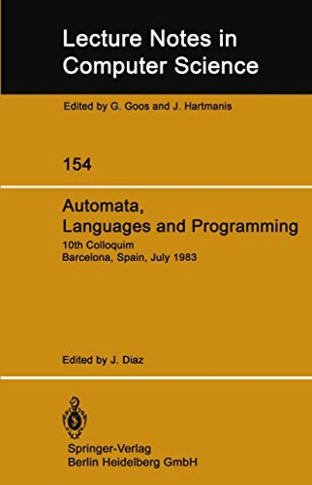 Automata, Languages and Programming