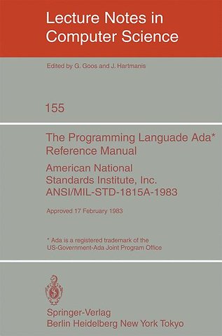 The Programming Language Ada. Reference Manual