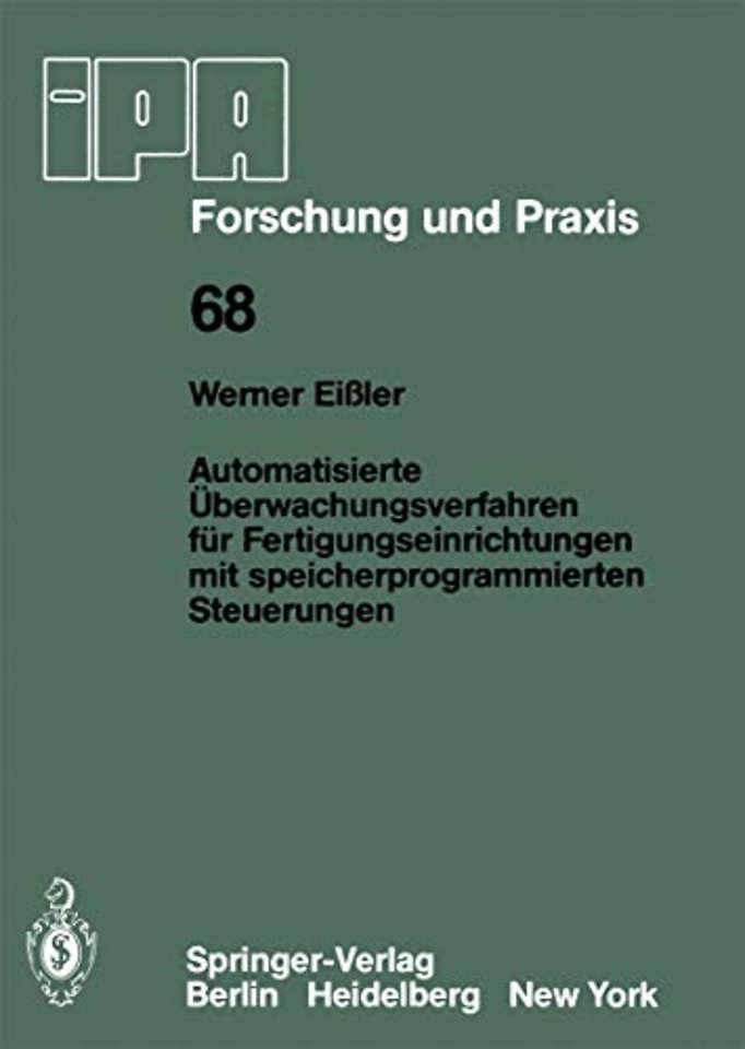 Automatisierte Überwachungsverfahren für Fertigungseinrichtungen mit speicherprogrammierten Steuerungen
