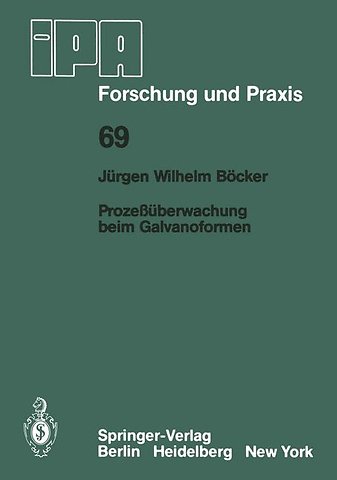 Prozeßüberwachung beim Galvanoformen