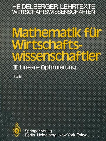 Mathematik für Wirtschaftswissenschaftler