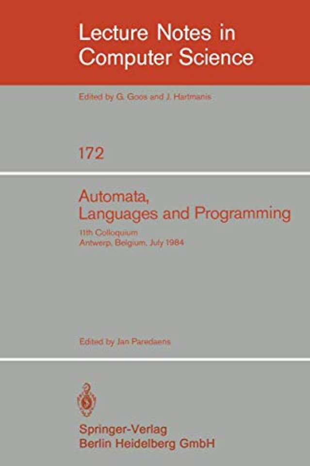 Automata, Languages, and Programming