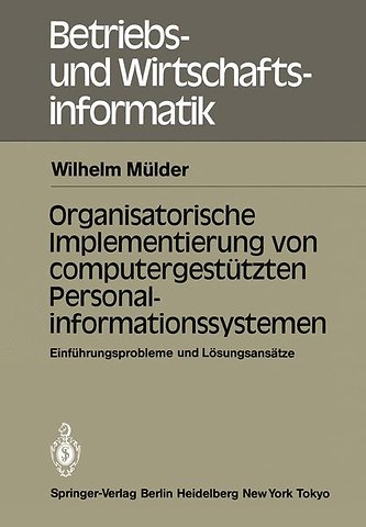 Organisatorische Implementierung von computergestützten Personalinformationssystemen