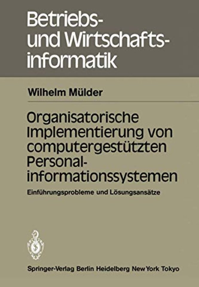 Organisatorische Implementierung von computergestützten Personalinformationssystemen