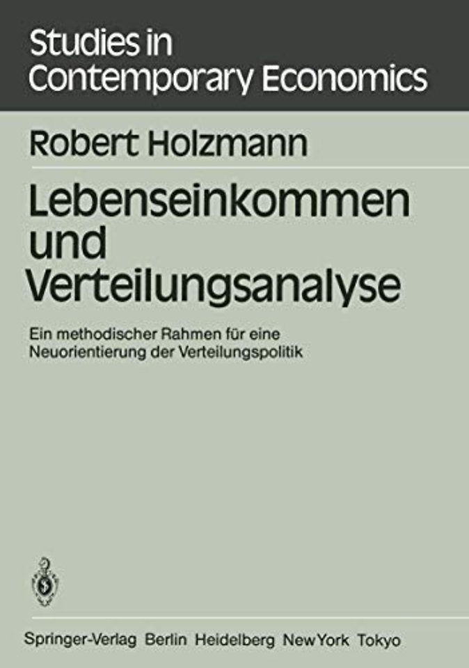 Lebenseinkommen und Verteilungsanalyse