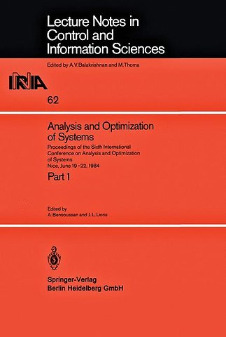 Analysis and Optimization of Systems