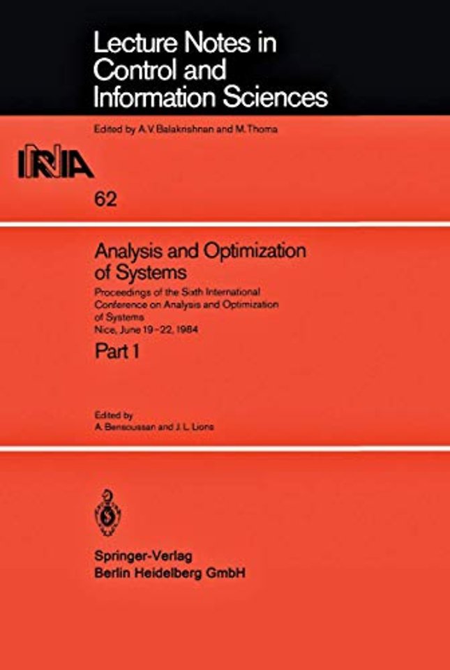 Analysis and Optimization of Systems