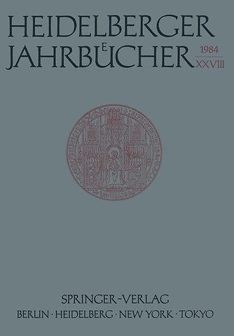 Heidelberger Jahrbücher