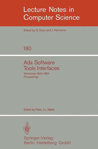 Ada Software Tools Interfaces