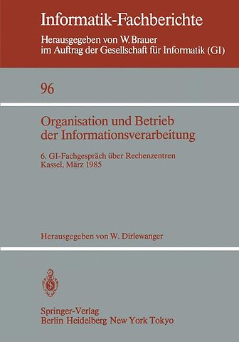 Organisation und Betrieb der Informationsverarbeitung