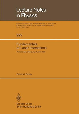 Fundamentals of Laser Interactions