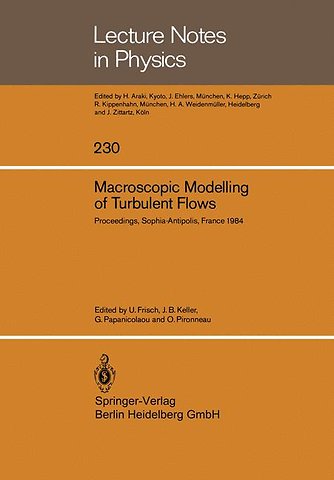 Macroscopic Modelling of Turbulent Flows