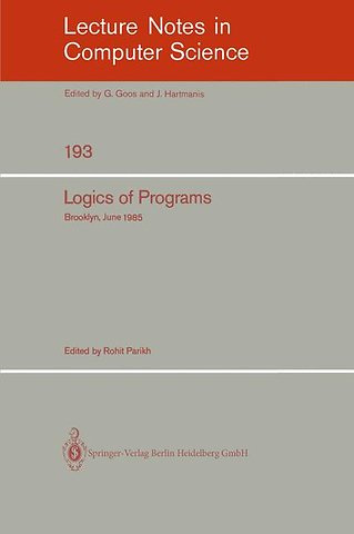 Logics of Programs