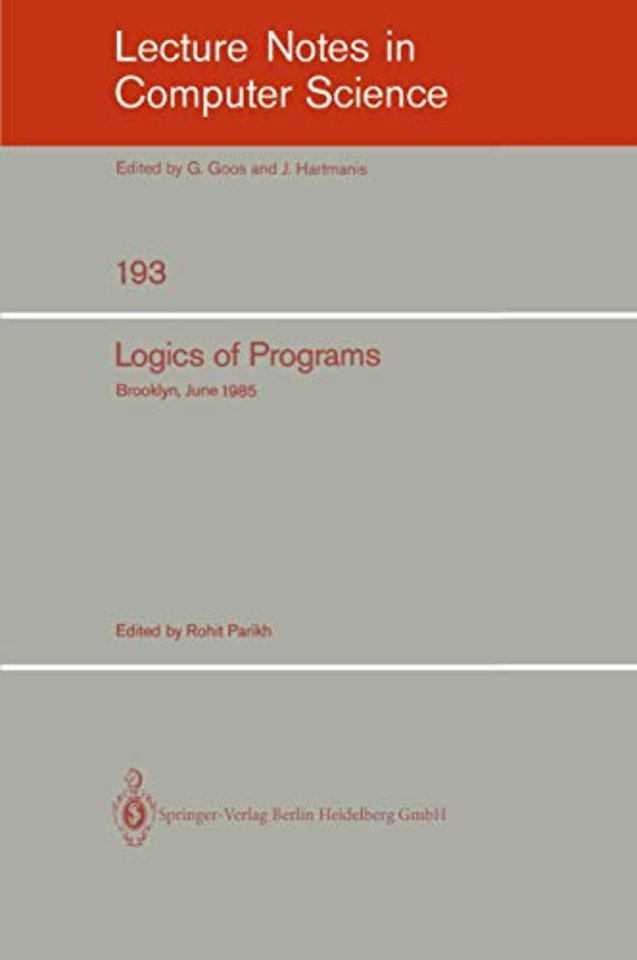 Logics of Programs