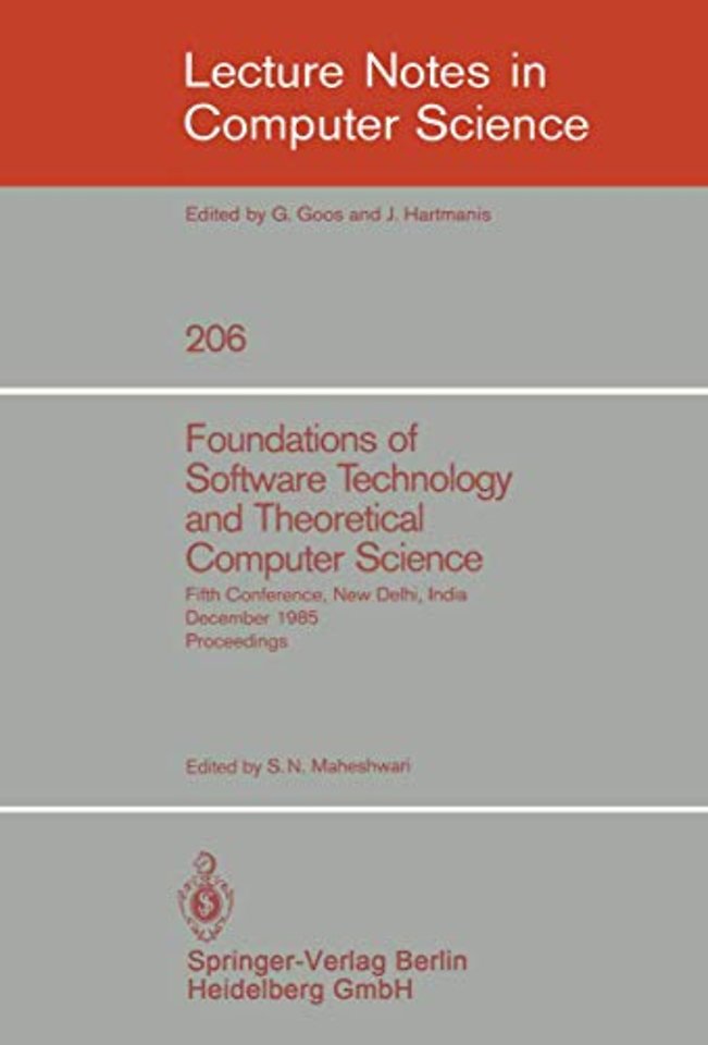 Foundations of Software Technology and Theoretical Computer Science