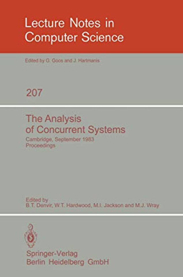 The Analysis of Concurrent Systems