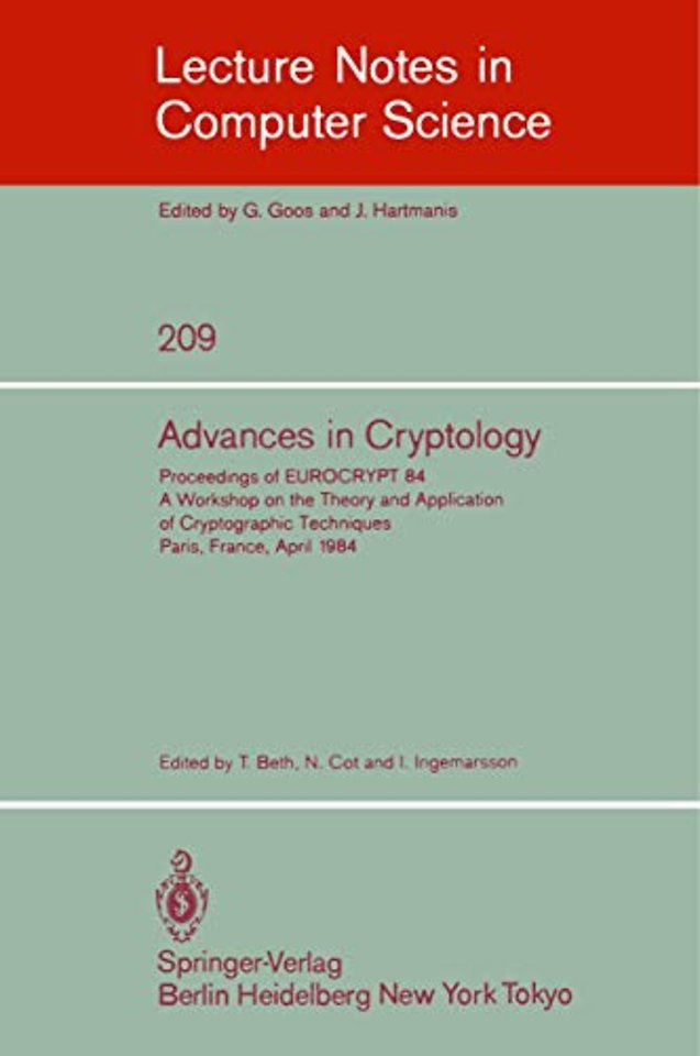 Advances in Cryptology