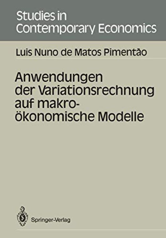 Anwendungen der Variationsrechnung auf makroökonomische Modelle