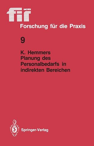 Planung des Personalbedarfs in indirekten Bereichen
