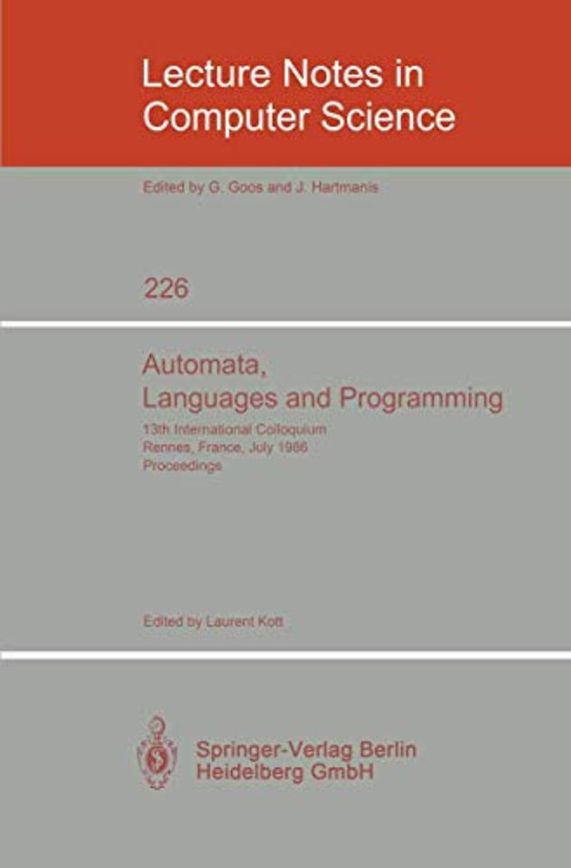 Automata, Languages and Programming