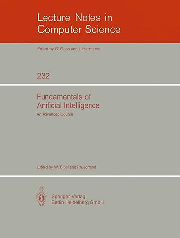 Fundamentals of Artificial Intelligence