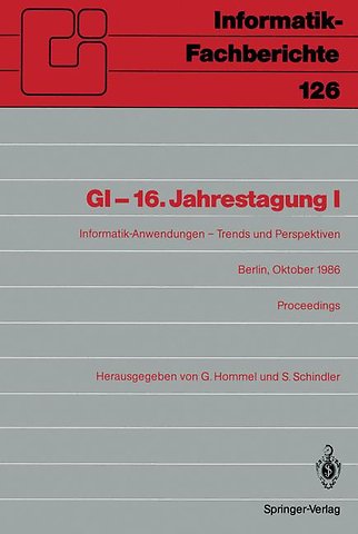 GI-16.Jahrestagung I