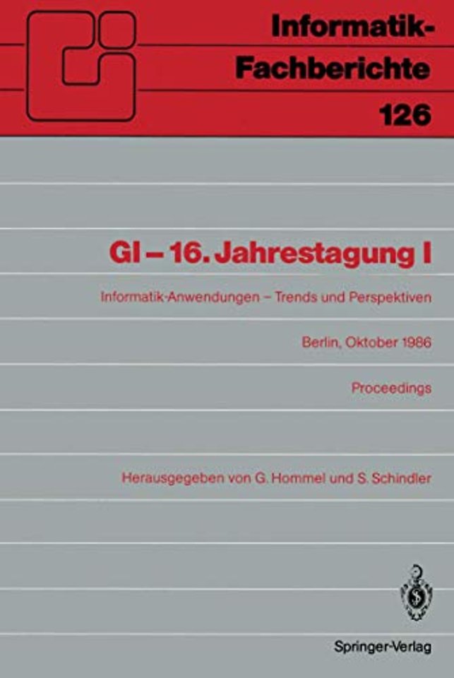 GI-16.Jahrestagung I