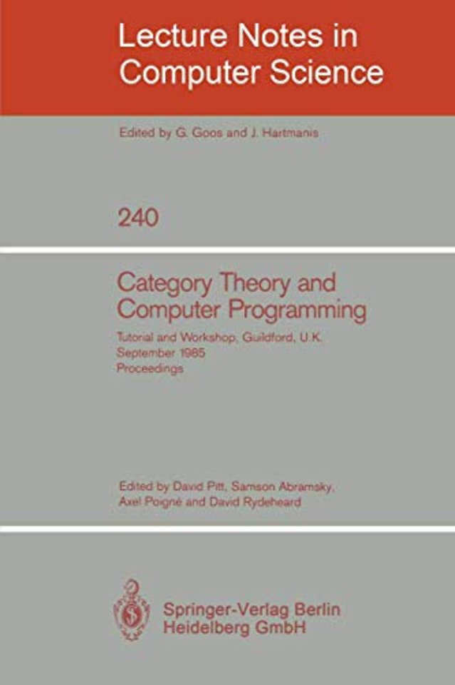 Category Theory and Computer Programming