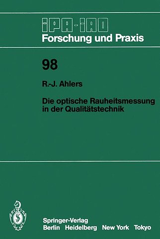 Die optische Rauheitsmessung in der Qualitätstechnik