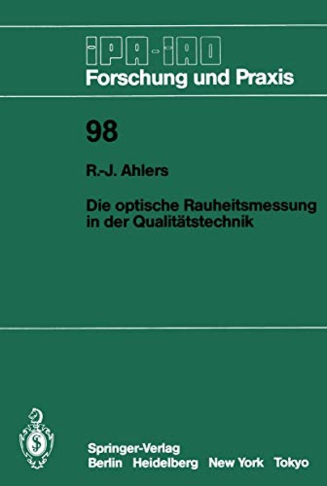Die optische Rauheitsmessung in der Qualitätstechnik
