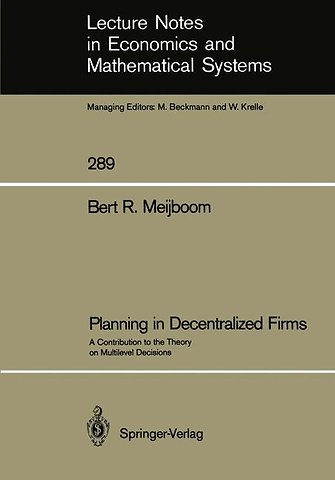 Planning in Decentralized Firms