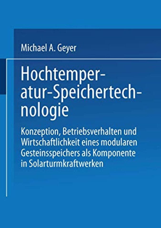 Hochtemperatur-Speichertechnologie