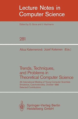 Trends, Techniques, and Problems in Theoretical Computer Science
