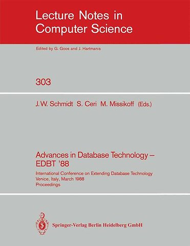 Advances in Database Technology - EDBT '88