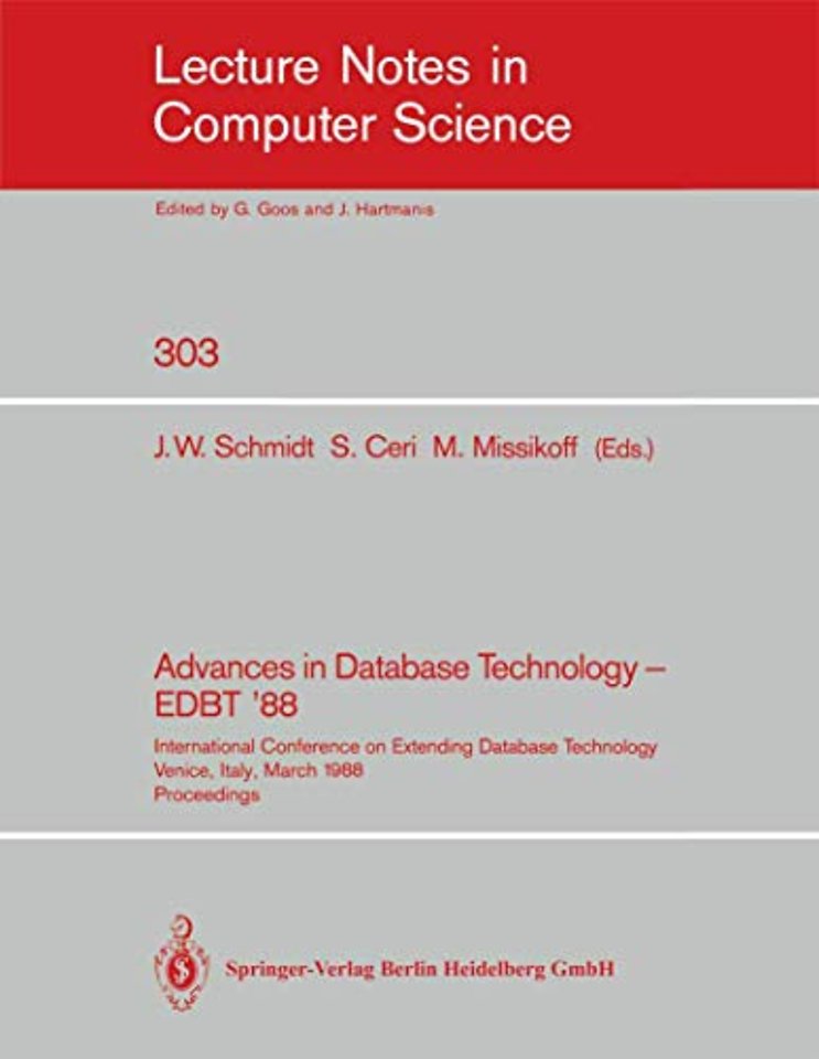 Advances in Database Technology - EDBT '88