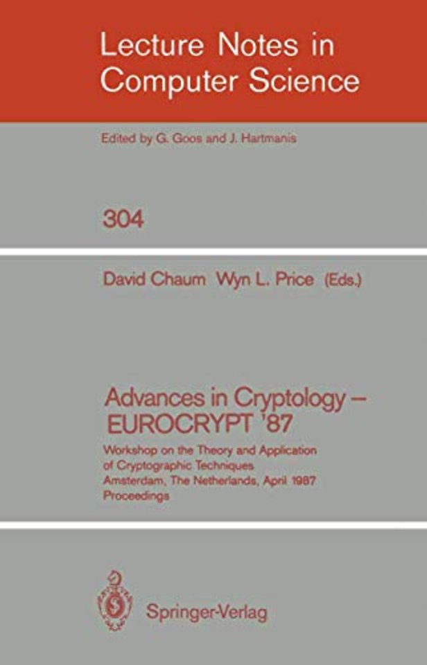 Advances in Cryptology – EUROCRYPT '87