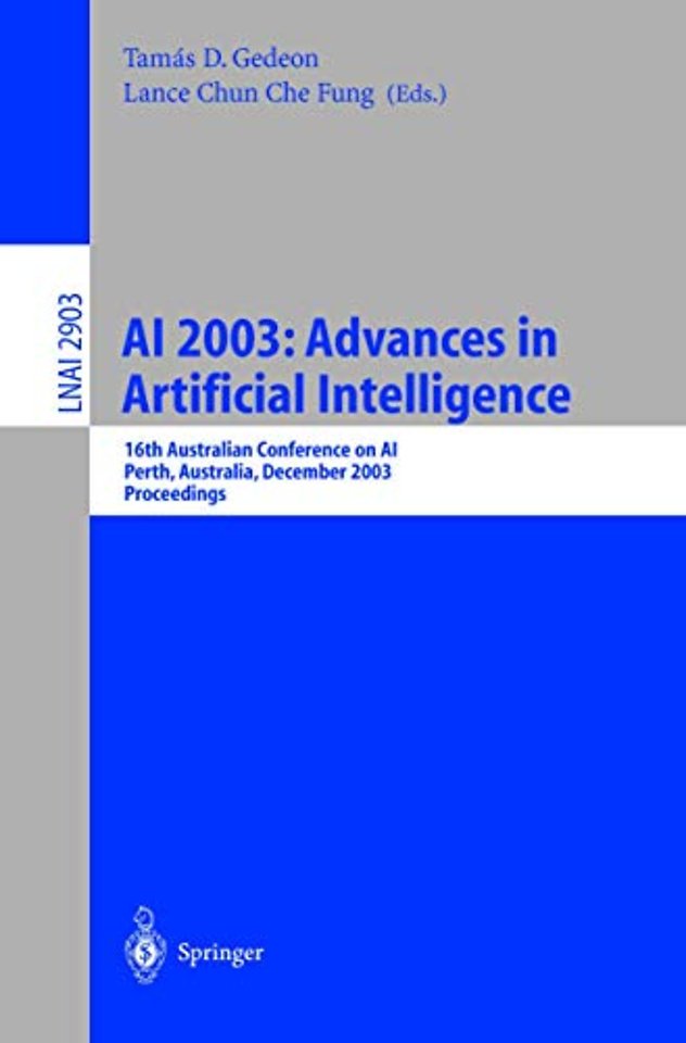 AI 2003: Advances in Artificial Intelligence