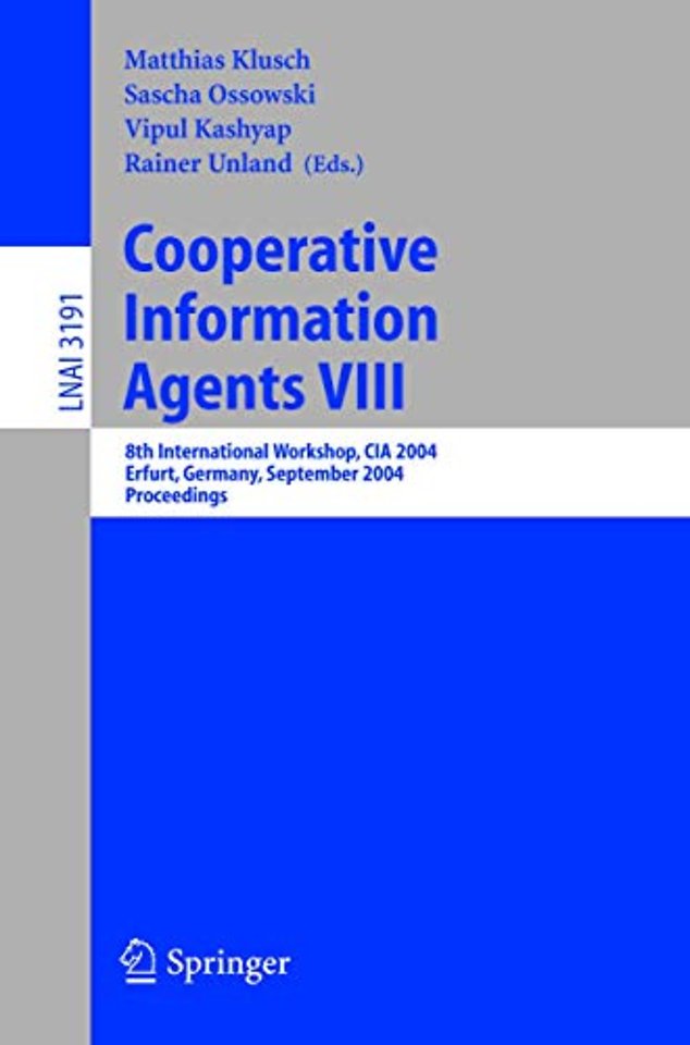 Cooperative Information Agents VIII